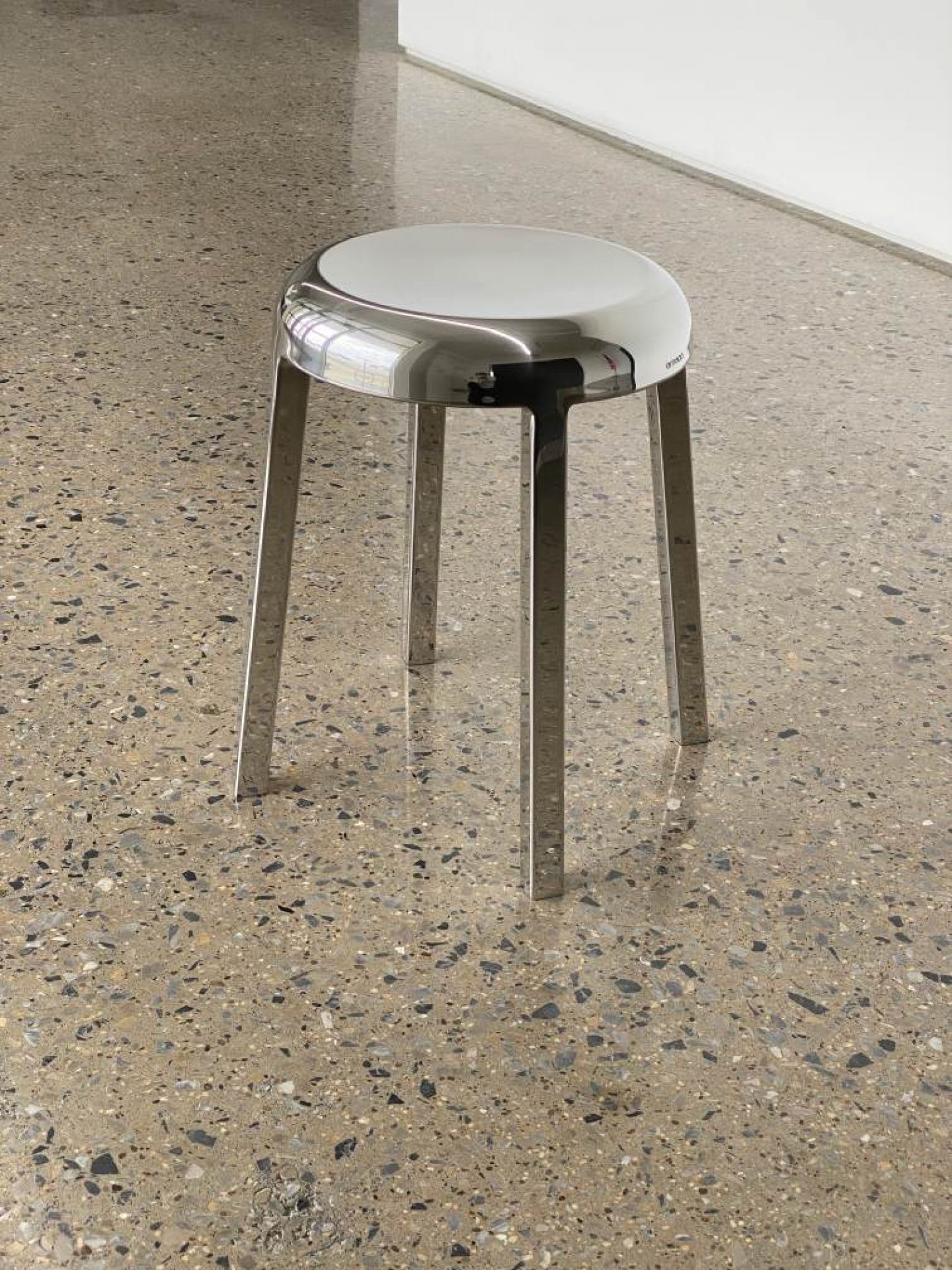 Za Stool Emeco | Aluminium Coral orange powder-coated